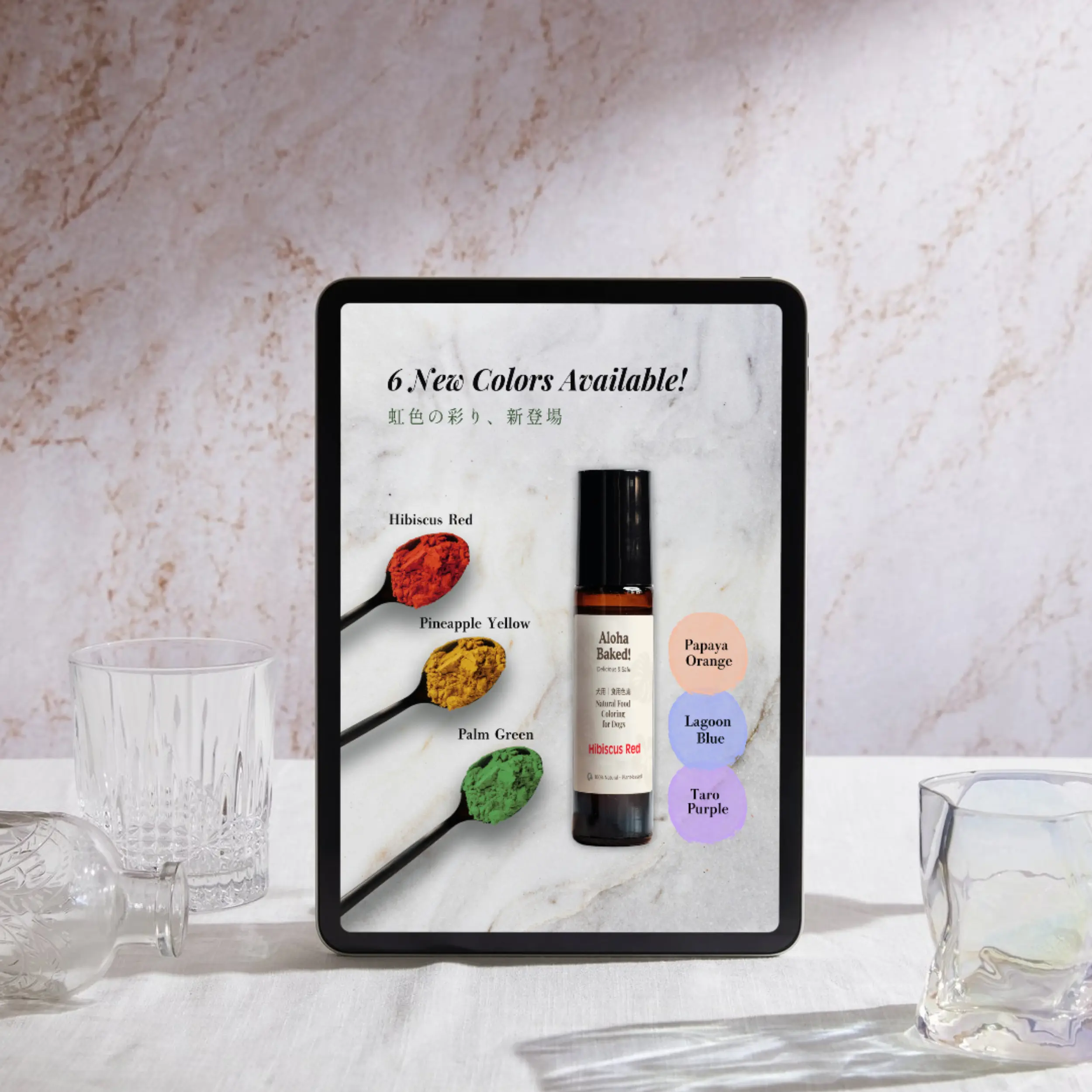 Natural Food Coloring Banner